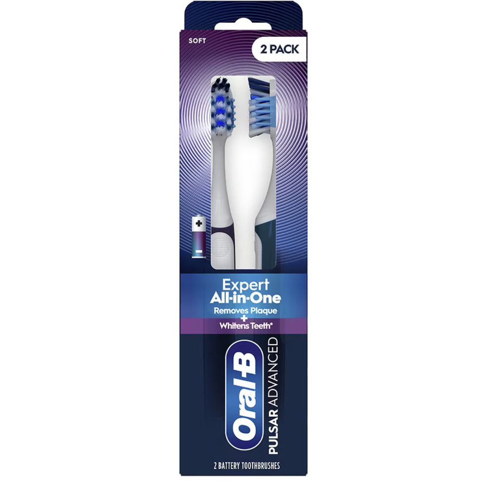 ORAL B Pulsar Advanced Expert All In One Toothbrush 2 pack
